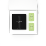 Unique CBD The Bar CBD Vape Zero Nicotine Device Black Starter Set With One Device and two pods 250mg Kiwi
